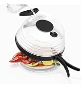 10 inch Microwave Splatter Cover for Food with Water Steamer, Collapsible Plastic & Silicone Micr...