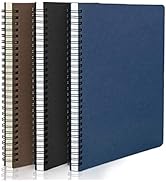 EUSOAR College Ruled Spiral Notebook, A5 3packs 5.5