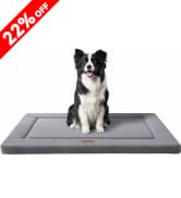 WESTERN HOME Dog Bed for Crate, Medium/Large Dogs Crate Bed with Soft Wavy Plush Comfortable Anti...
