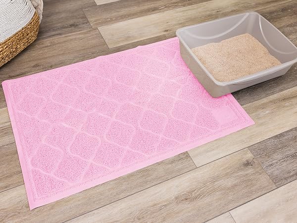 Litter Trapping Mat, Pink