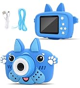 GKidz Kids Camera with Soft Silicone Cover Case Kids Toys - Digital Video Camcorder, for 3-8 Year...
