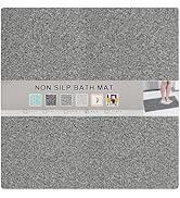 Nonslip Bathtub Mat, Anti Slip Bath Mat 0.6" Extra Thick, Quick Dry Bath Tub Anti Slip Shower Mat...