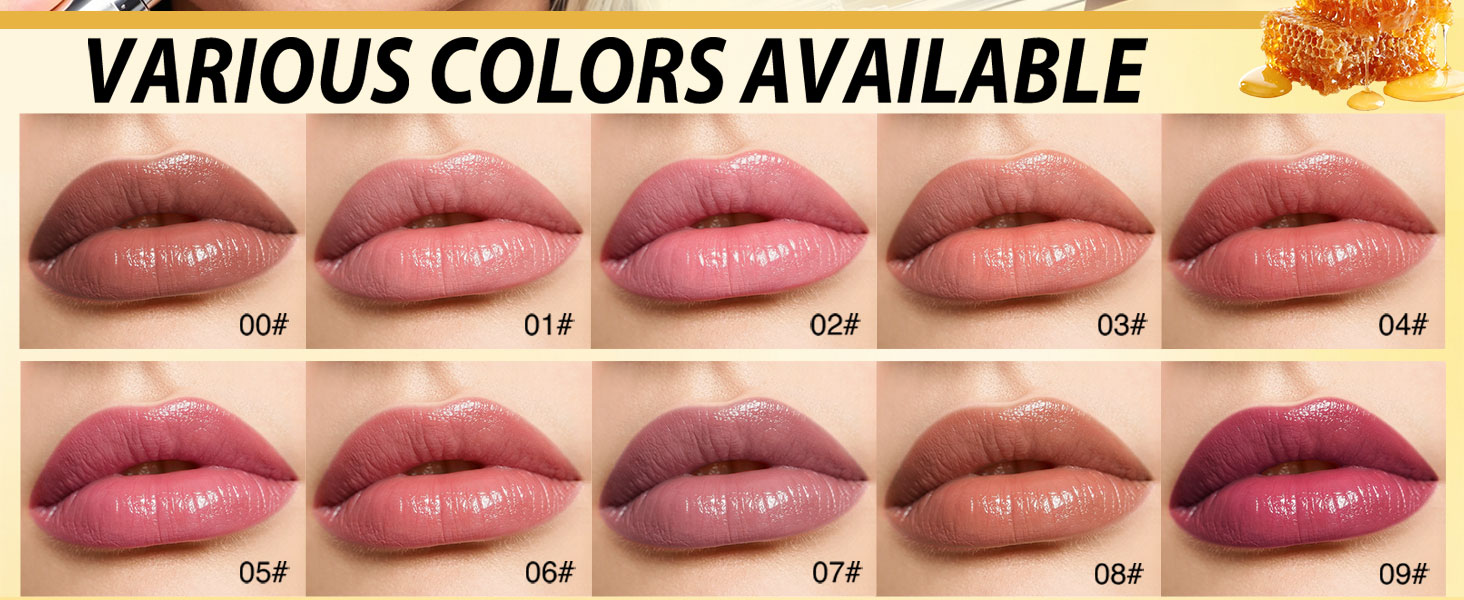 Tinted Lip Balm for Women, Hydrating Lip Oil Stick Lipstick for Mature Skin