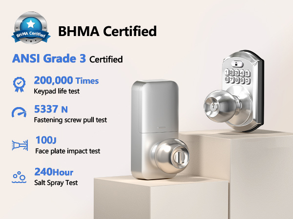 smart lock with handle