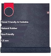 Manduka eKO SuperLite Yoga Mat 71" - 1.5mm | Natural Rubber | Foldable & Travel Friendly | Soft T...