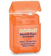 SmileGoods Unwaxed Dental Floss, 12 yards, Bulk Pack of 72
