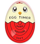 Lasubst Egg Timer for Boiling Eggs that Changes Color When Done, Red