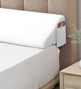 Vekkia King Bed Wedge Pillow for Headboard Gap/Bed Gap Filler/Mattress Wedge to Fill 0-6" Gap Bet...