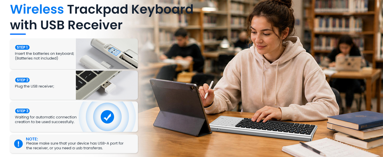 bluetooth keyboard with trackpad