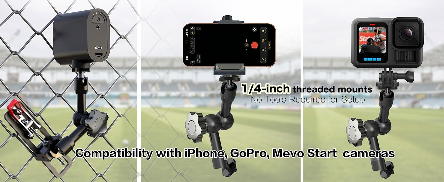Fence Mount for Mevo Start and iPhone