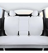 TOPABYTE Rear Car Seat Covers for Tesla Model Y Juniper 2025 2020-2024 Breathable Interior Seat C...