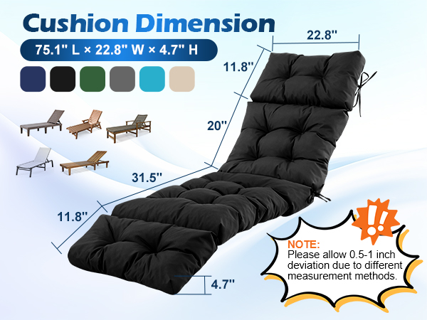 sunbrella chaise lounge cushions
