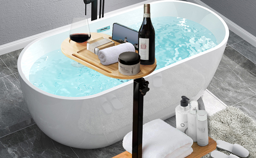 Bamboo bath tray