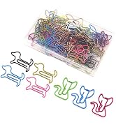 NELJIBEHU 100 Pcs Animal Cat Dog Paper Clips, Fun Office Supplies for Cat Dog Lovers and Teachers...