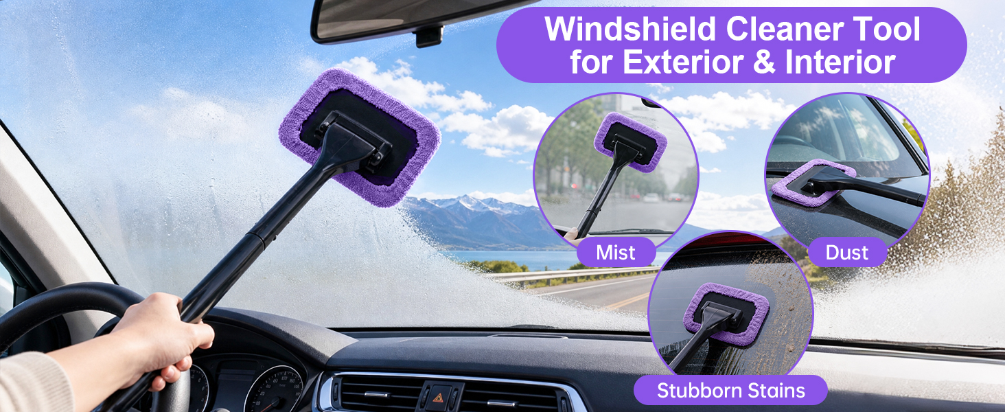Windshield Cleaner Toolfor Exterior & Interior