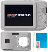 TUOOUT Silicone Case for Kodak PIXPRO FZ45 Digital Camera with Screen Protector and Lanyard for K...