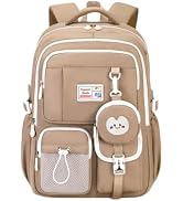 Armbq Large Capacity School Backpack for Girls Boys, Casual Bookbags for Middle School Elementary...