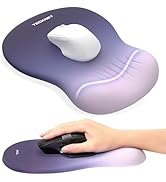 TECKNET Ergonomic Mouse Pad with Wrist Rest, Memory Foam Mousepad with Wrist Support, Smooth Surf...