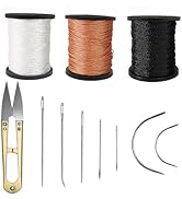 Fbshicung Upholstery Repair Sewing Thread Kit and Heavy Duty Household Hand Needles, Including 7 ...