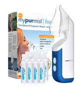 Mypurmist steam inhaler warm therapy sinus relief congestion respiratory portable cordless refills
