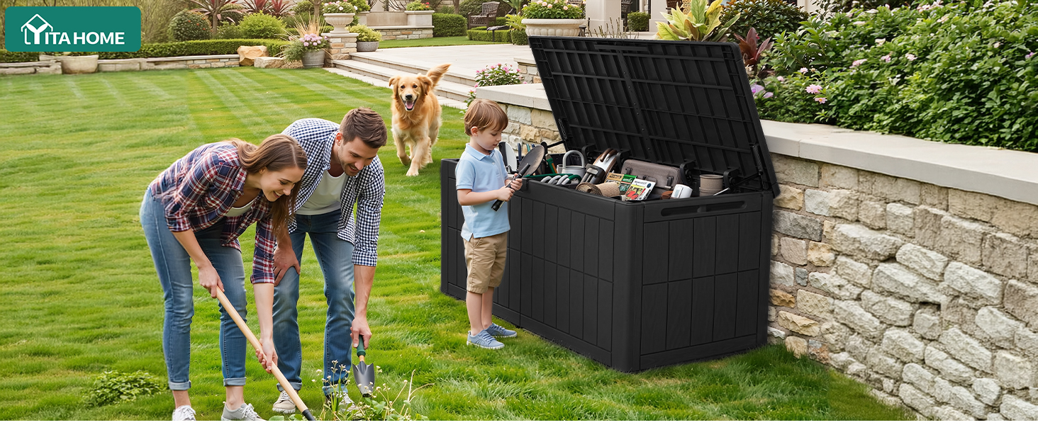 134 gallon deck box