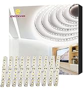 EMITEVER LED Strip Lights Cool White, 5000K 32.8ft 24V LED Tape Light UL Listed, Ra 95+, IP30, 2....