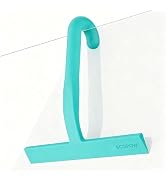 Shower Squeegee for Glass Doors - 10 Inch Ergonomic Round Grip, All-in-One Silicone Design with B...