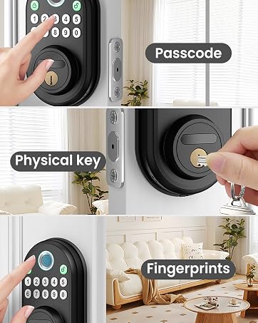 Fingerprint Door Lock with Keypad Keyless Entry Smart Deadbolt Lock for Front Door Digital Lock