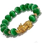 ZenBless Feng Shui Bracelet for Women Natural Tiger Eye Bracelet 18k Gold Plated Pixiu Bracelet Y...