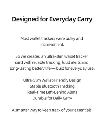 slim tracker card for wallet