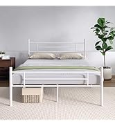 Novilla Full Size Bed Frame with Headboard and Footboard, 14 Inch Metal Platform Bed Frame with U...