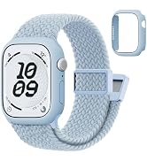 Compatible with Kids Apple Watch Band with Case 38/40/41/42/44/45mm Braided | for iWatch Series S...