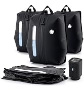 TAILI Travel Vacuum Compression Storage Bags with Wireless Pump -Vacuum Seal Bags (3Pack) for Tra...
