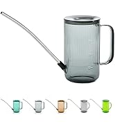 Long Spout Watering Can Indoor, Small Watering Cans for House Plants, Flowers, Succulents, 34oz (...