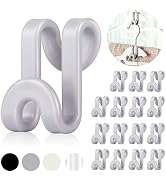 Mlici Clothes Hanger Connector for Clothes Organizing, 60 Pack Space Saving Hanger Extender Hooks...