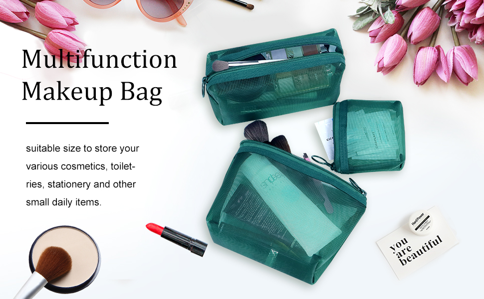 mesh organizer bags zipper mesh pouch mesh travel bags