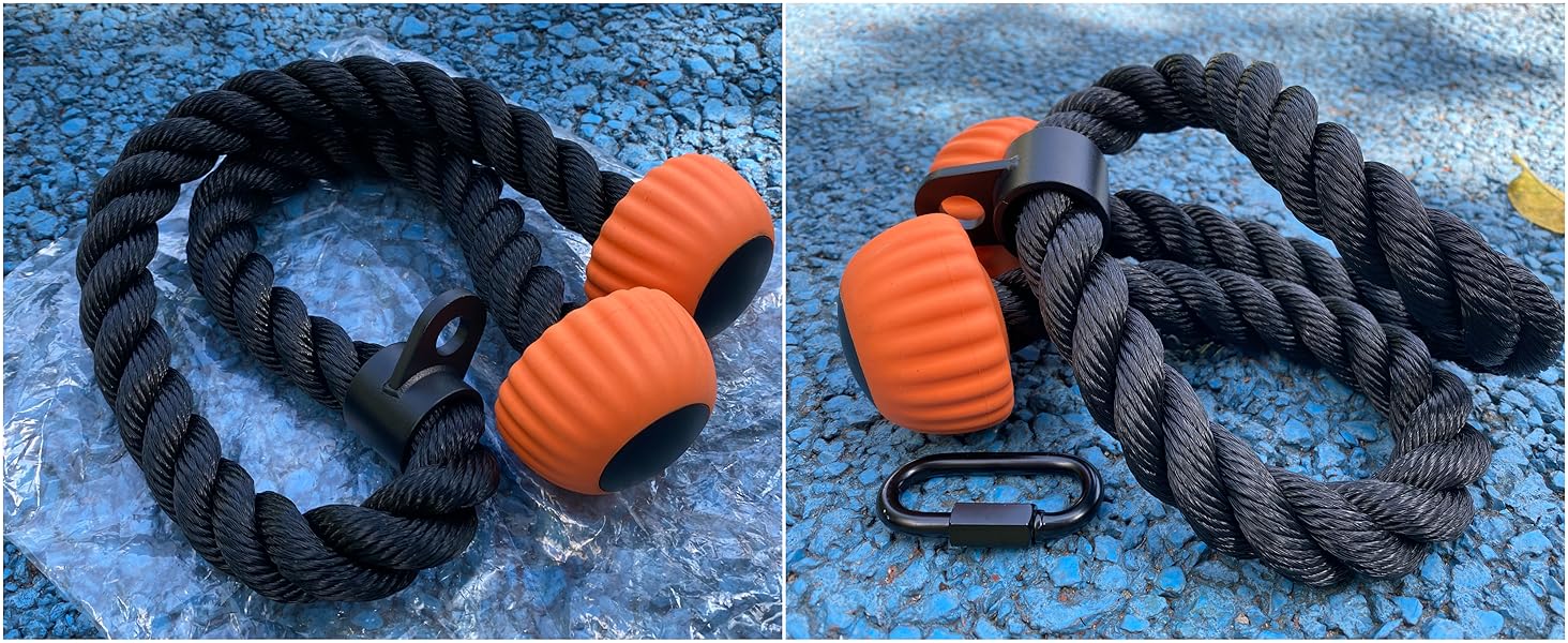 SELEWARE Triceps Rope with Non-Slip Soft Rubber Ends