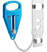 Portable Door Lock for Travel, Door Lock Self-Defense Security Device for Home, Apartment, Hotel,...