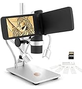 Andonstar AD203 Digital Coin Microscope for Error Coins with Metal Stand&Led Light, Handheld Port...