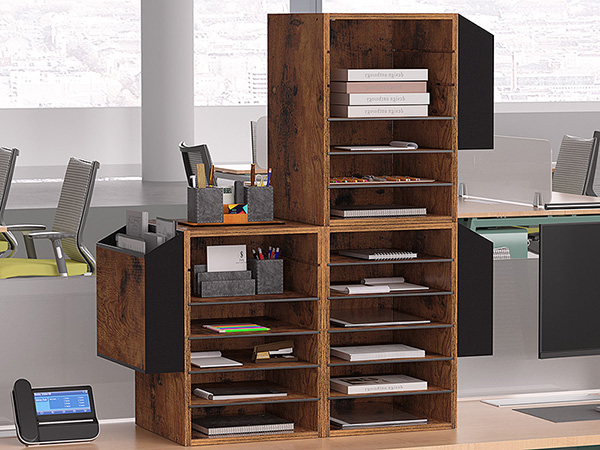 wood mailbox organizer