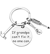 PLwelth Father’s Day Gifts from Son Daughter Grandson Granddaughter Funny Dad Grandpa Keychain fo...