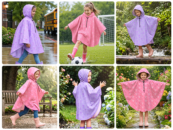 Kids Rain Poncho