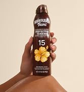 Hawaiian Tropic Dry Oil Tanning Spray Sunscreen SPF 15, Protective Sun Tanning Oil