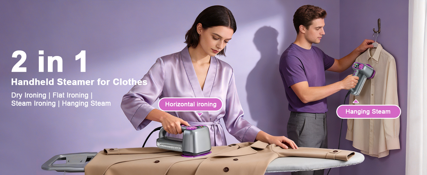 2 in 1 steamer and iron