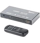 Univivi 5 Port 4K HDMI Switch 5 in 1 Out HDMI Switch with Remote 2.0 HDMI Hub- Compatible with PS...