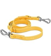 Wisedog Waterproof Dog Leash – 5ft/6ft Adjustable with 2 Hooks & Traffic Handle, Easy to Clean Do...