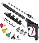 AURORA CAR Pressure Washer Gun with Swivel, with Replacement Wand Extension, with M22 14mm & 15mm...