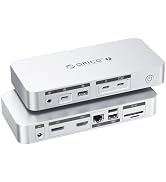 ORICO 12-in-1 Thunderbolt 4 Docking Station , Dual Monitor with 8K Single/4K Dual Display, 85W Ch...