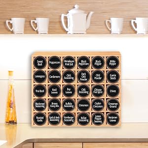 spice jars organizer