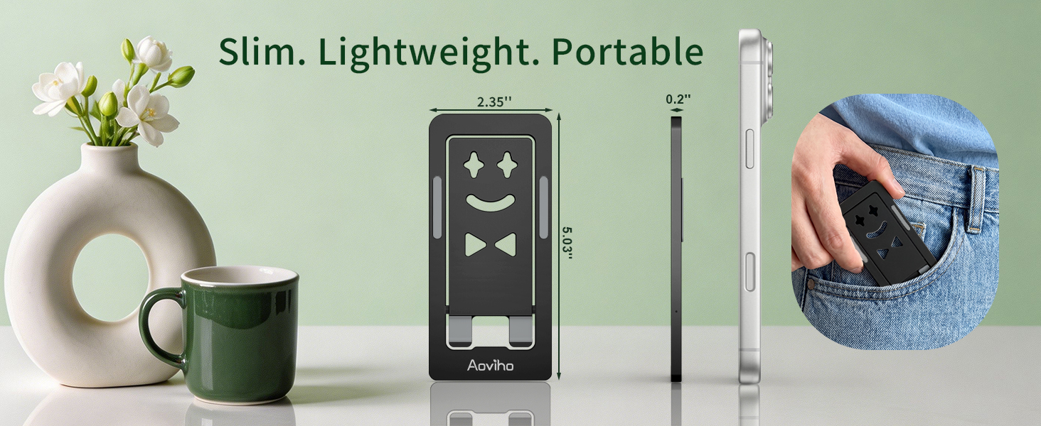 portable phone stand for desk slim phone stand